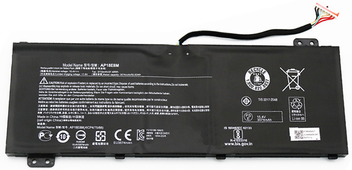 Sostituzione Batteria per laptop ACER OEM  per Predator-Triton-300-PT315-51-Series 