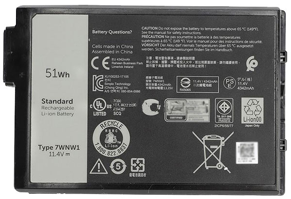 Sostituzione Batteria per laptop Dell OEM  per 7WNW1 