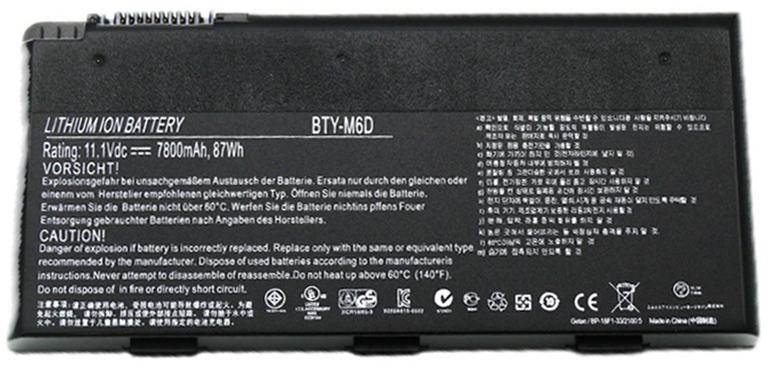 Sostituzione Batteria per laptop MSI OEM  per GX660DXR Series 