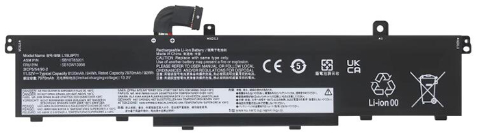 Sostituzione Batteria per laptop Lenovo OEM  per L19C6P71 