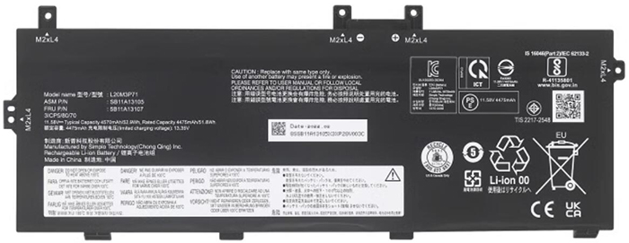 Sostituzione Batteria per laptop LENOVO OEM  per L20C3P71 