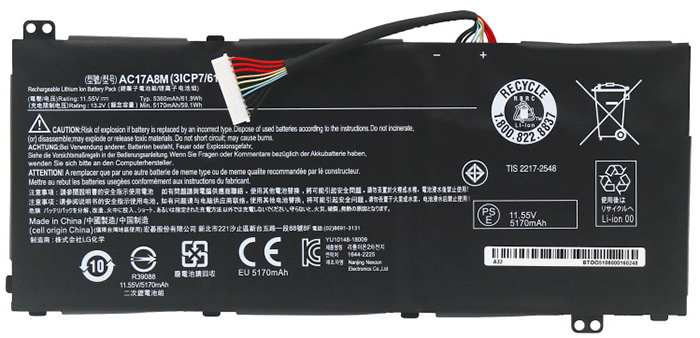 Sostituzione Batteria per laptop ACER OEM  per TMX3410-MG 