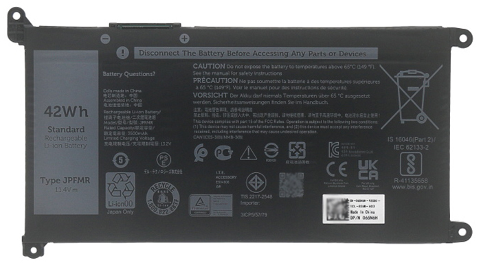 Sostituzione Batteria per laptop DELL OEM  per JPFMR 